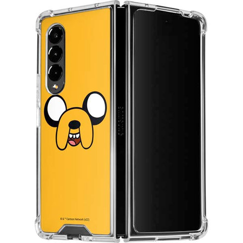 Adult Swim Adventure Time Jake The Dog Galaxy Z Fold4 5G Clear Case